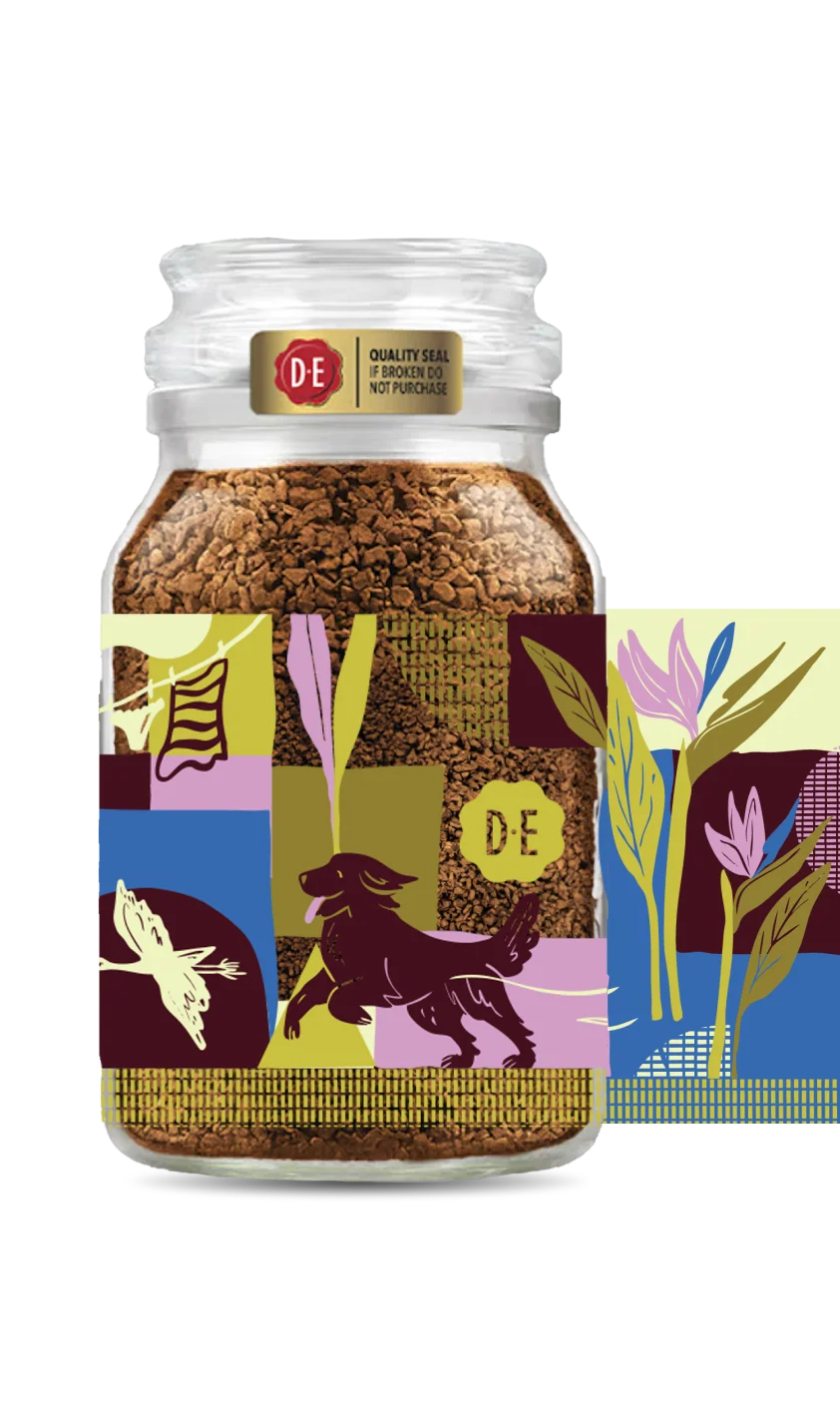 Decorative right coffee jar